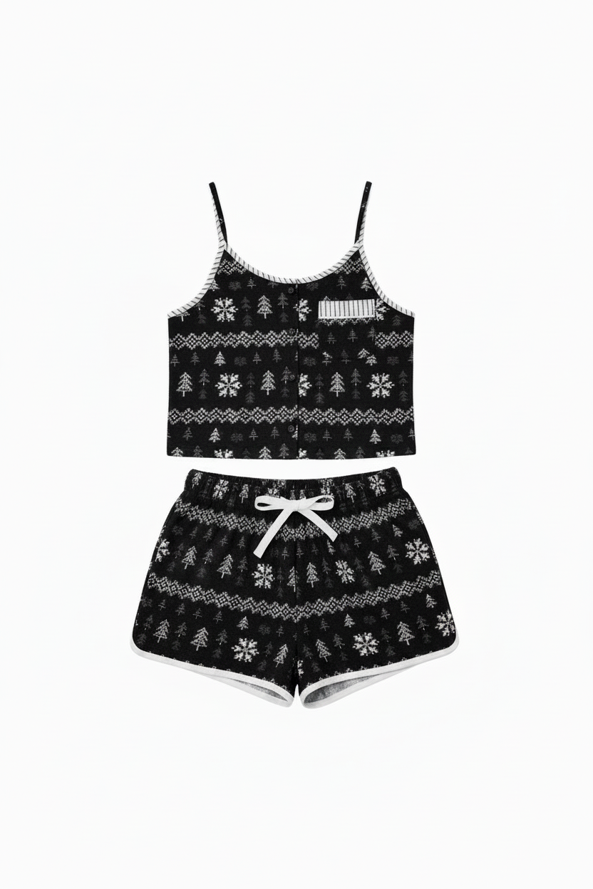 SET DE PIJAMAS TALLA M/ NEGRO