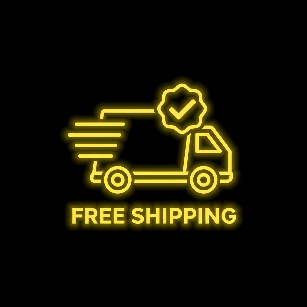 Ícono Envíos Gratis Negro Dorado