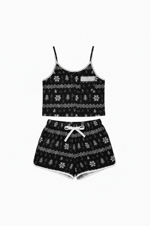 SET DE PIJAMAS TALLA M/ NEGRO